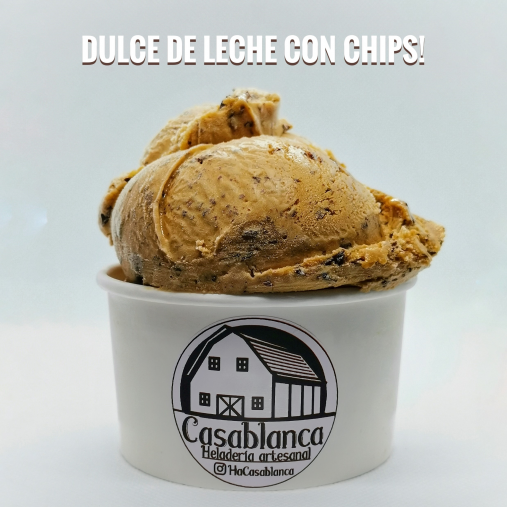 Dulce de leche con chips. 175ml